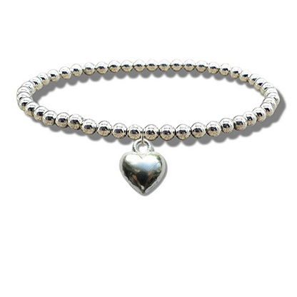 Merry Christmas Mini Gift Hamper with Silver Heart Bracelet
