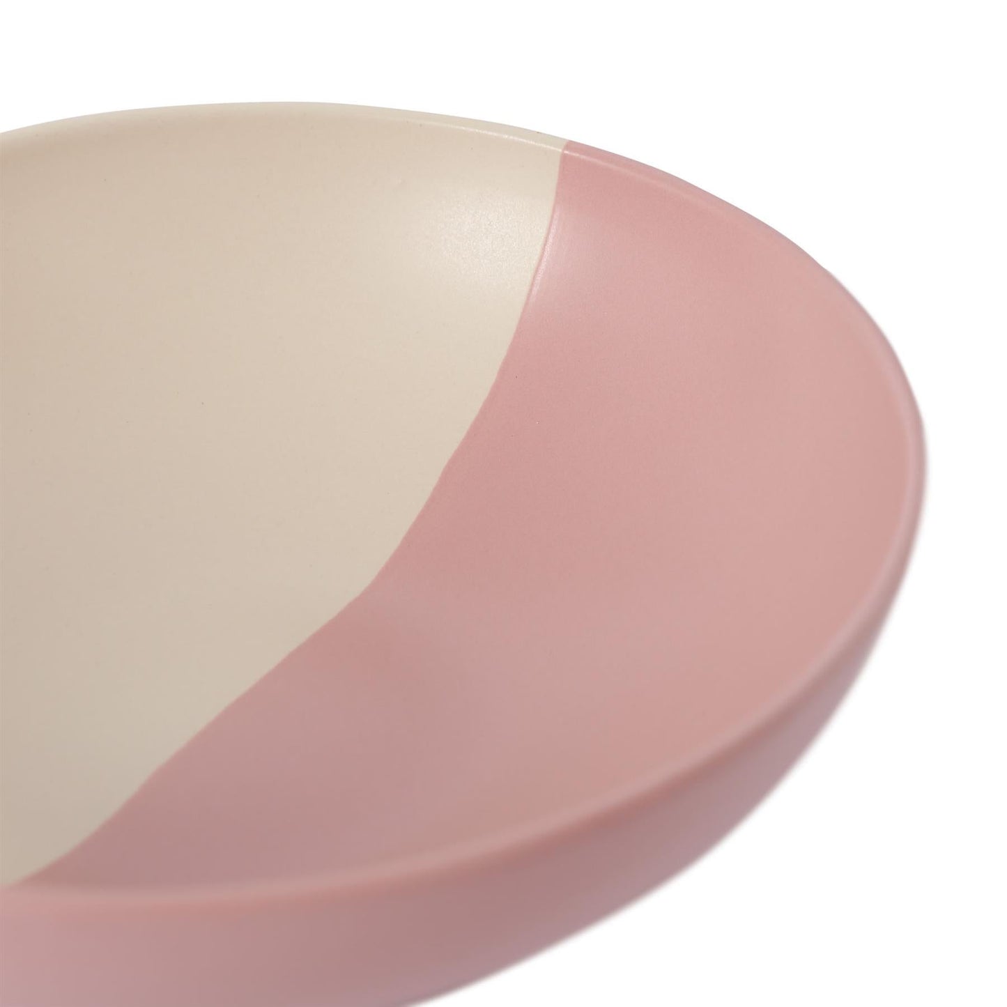 Colour Block Stoneware Pasta Bowl - 20.5cm