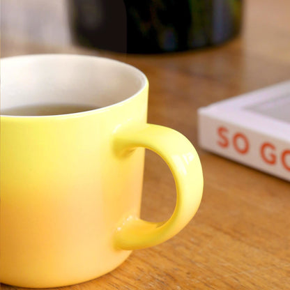 330ml Yellow New Bone China Ombre Mug