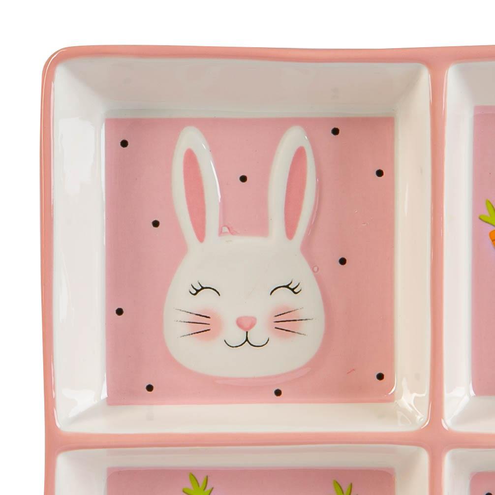 Bunny Snack Plate - Four Segments
