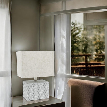 20CM TABLE LAMP AND SHADE