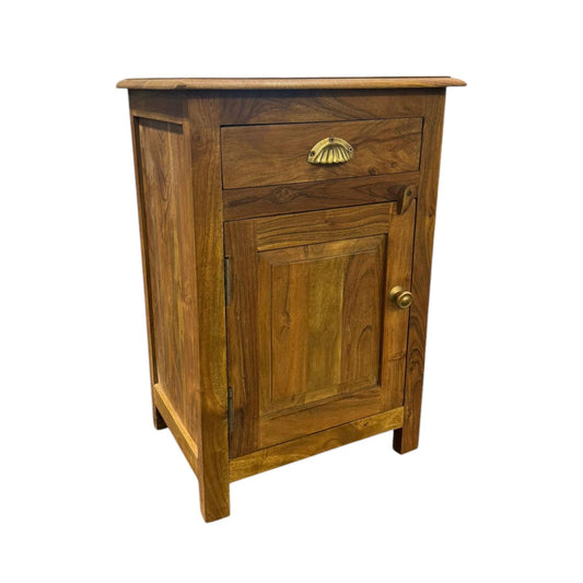 65CM WOODEN BEDSIDE CABINET