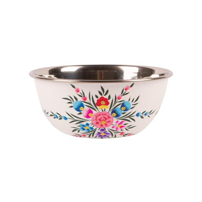 Pansy 18.5cm Stainless Steel Picnic Bowl