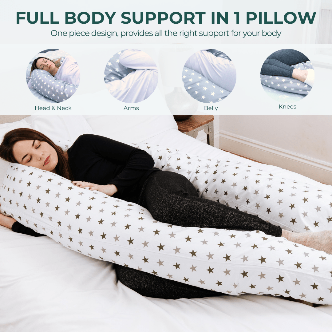 Maternity Pillow And Case 12 Ft - Buttercup Cream