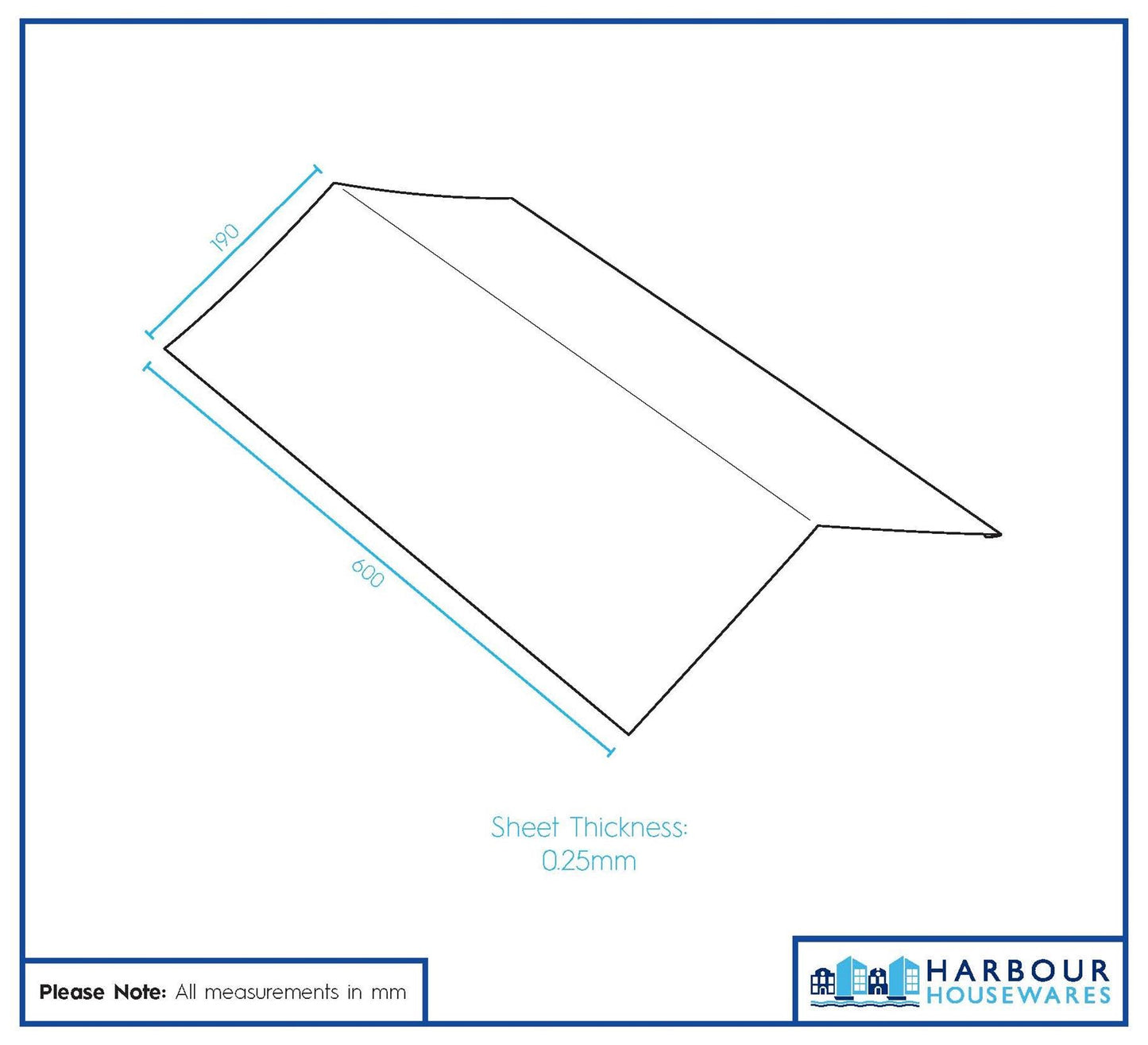 Metal Roofing Ridge Caps - 30 x 60cm - Green - Pack of 5