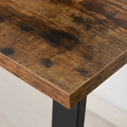Industrial Writing Desk Simple Study Desk Metal Legs Home Office Workstation