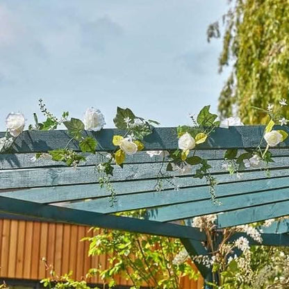 Faux Garland Decor - 180cm Waterproof Hanging Artificial Flower Garland - Peony