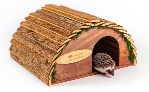 Curved Wooden Hedgehog House