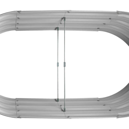 120cm x 60cm Rounded Galvanised Steel Raised Garden Bed