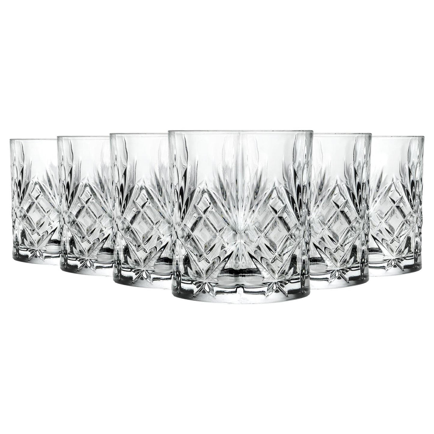 240ml Crystal Melodia Whisky Glasses - Pack of 6
