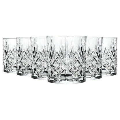 240ml Crystal Melodia Whisky Glasses - Pack of 6