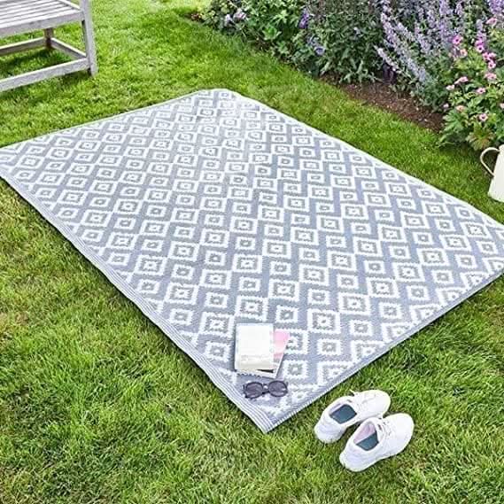 Large Alfresco Mat Indoor Outdoor 150 x 210cm Shiraz Slate