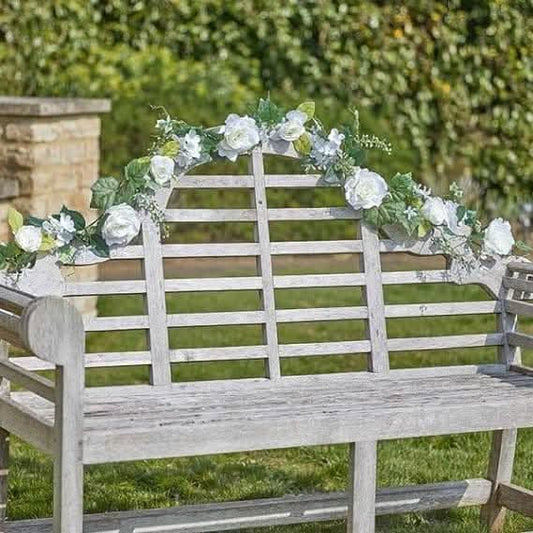 Faux Garland Decor - 180cm Waterproof Hanging Artificial Flower Garland - Peony