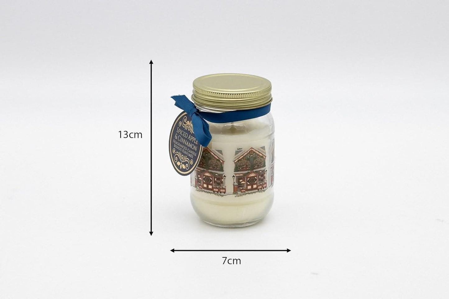 Spiced Apple and Cinnamon Candle in Glass Jar