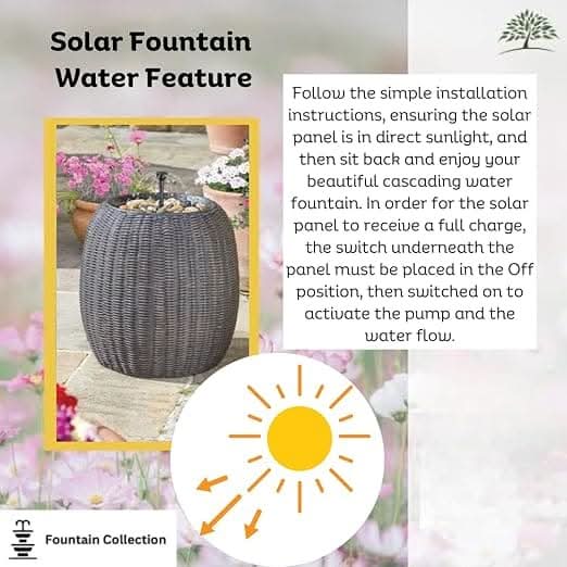 Rattan Outdoor Waterweave Water Fountain
