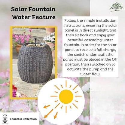 Rattan Outdoor Waterweave Water Fountain