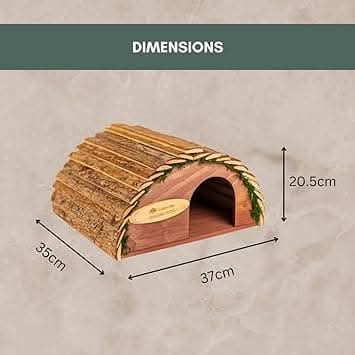 Curved Wooden Hedgehog House