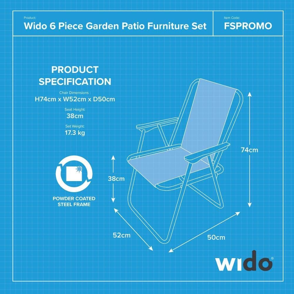 Six Piece Garden Patio Furniture Set