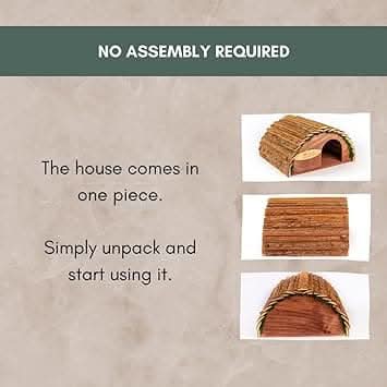 Curved Wooden Hedgehog House