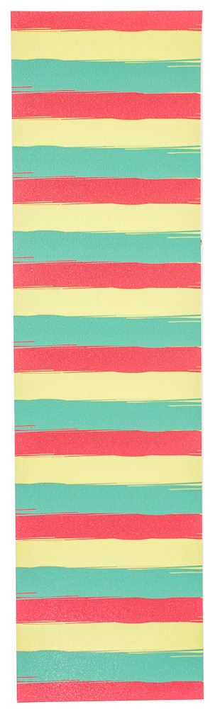 Venom Professional Grade Skateboard Griptape 9" x 33" - Rasta Stripes