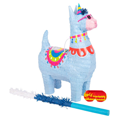 3pc Large Llama Pinata Set with Stick & Blindfold