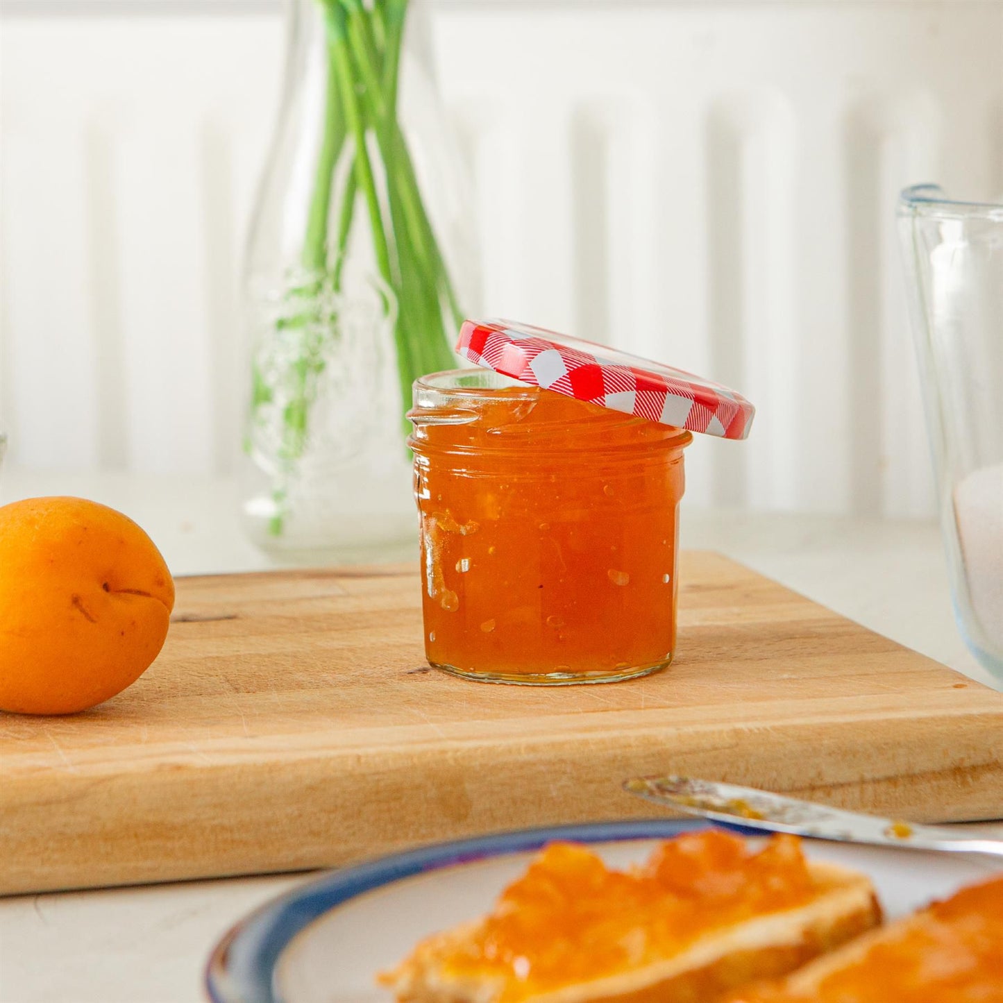 90ml Glass Jam Jars with Lids - Pack of 6