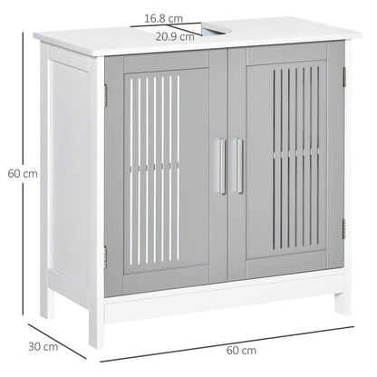 kleankin Modern Under Sink Cabinet with 2 Doors
