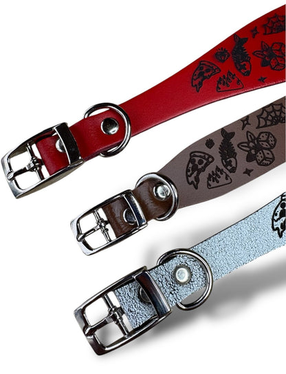 Leather Collar - Tattoo Flash