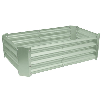 120cm x 60cm Rectangle Galvanised Steel Raised Garden Bed