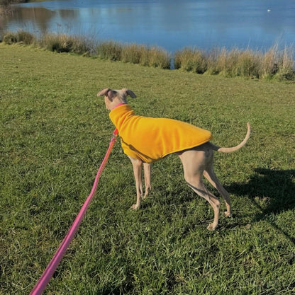 Open-Leg Fleece Vest - Yellow