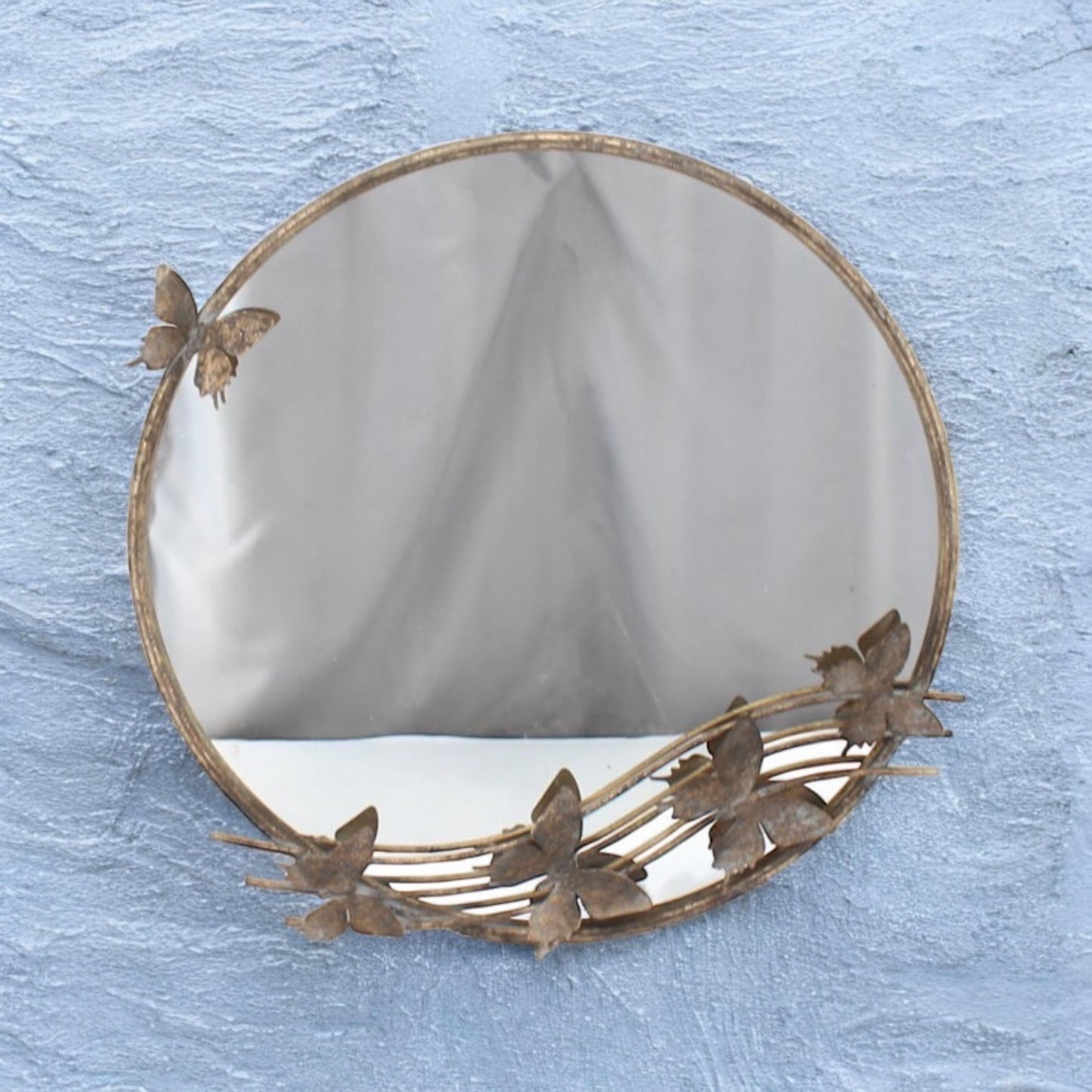 63CM ROUND METAL MIRROR