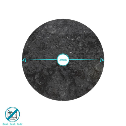 Round Marble Placemats - 30cm - Pack of Six