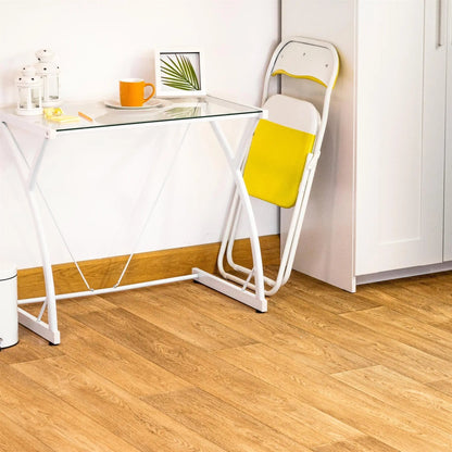 Yellow Wave Padded Folding Chair