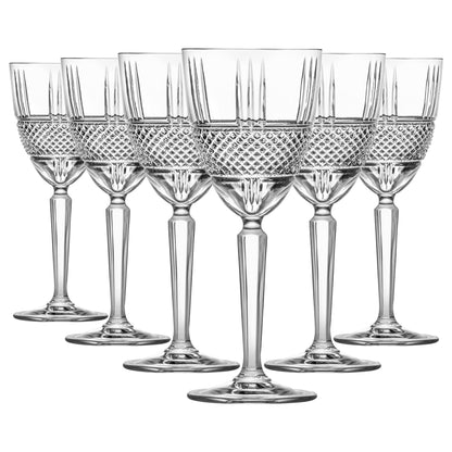 290ml Crystal Wine Glasses - Pack of Six - Downton Abbey
