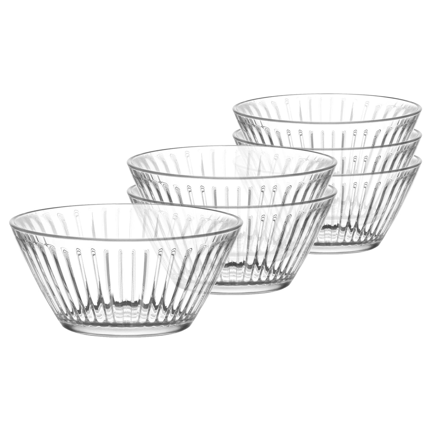 Hestia Glass Snack Bowls - 10.5cm - Pack of 6