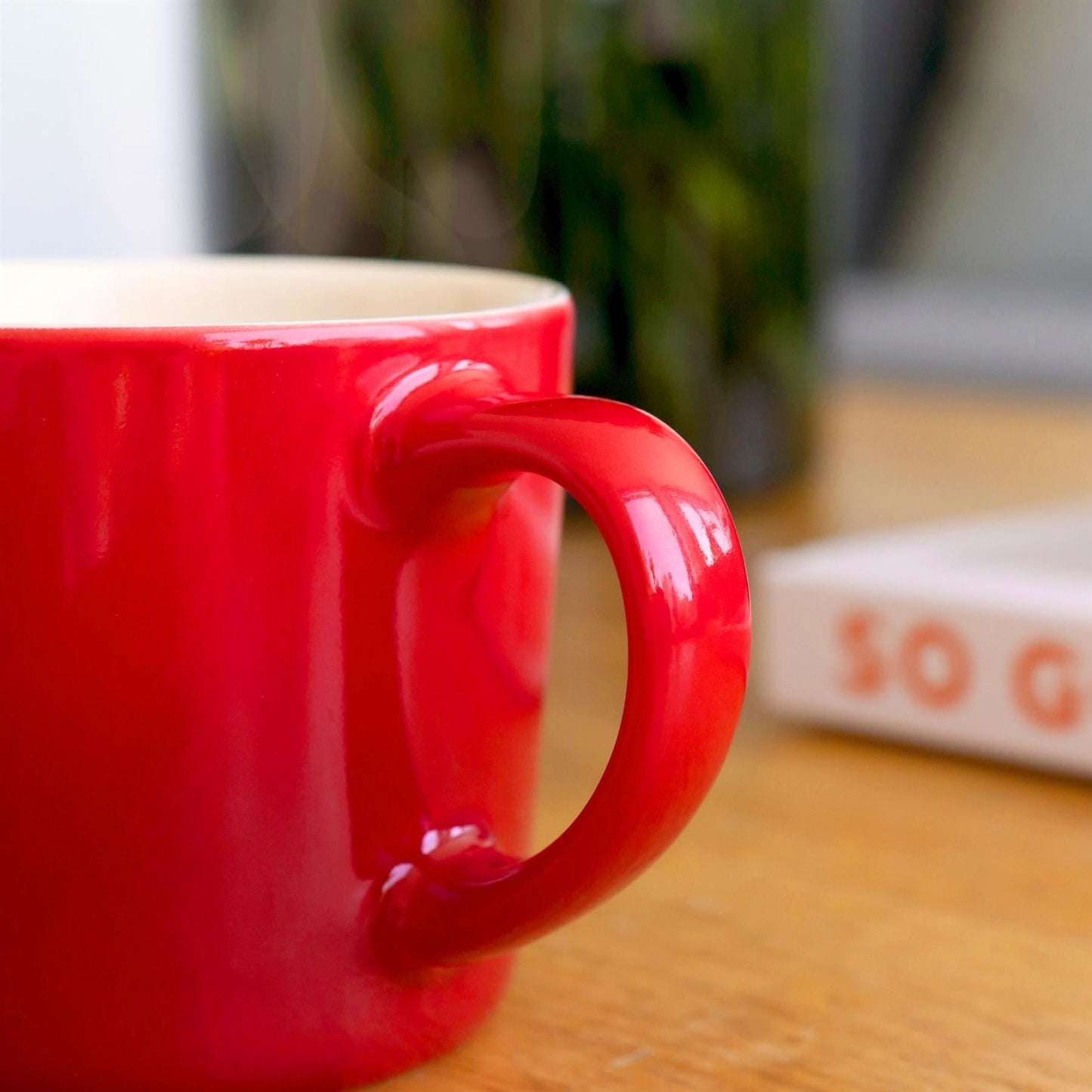 330ml Red New Bone China Ombre Mugs - Pack of Six