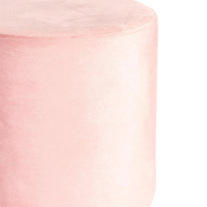 Round Velvet Footstool