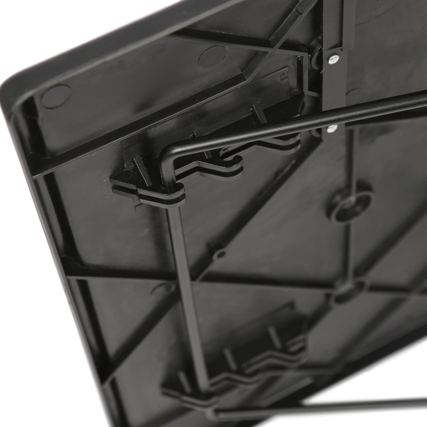 Height Adjustable Folding Laptop Table - Black