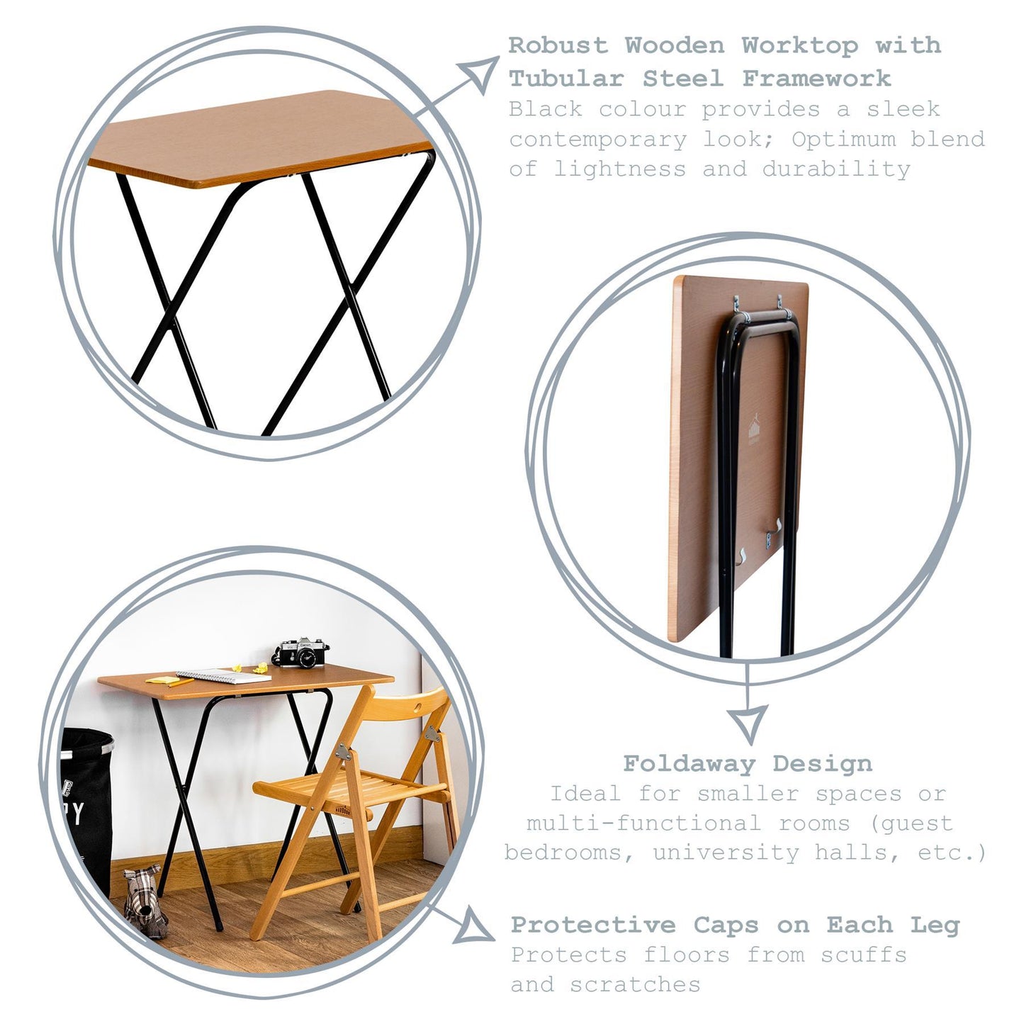 Wooden Folding Desk