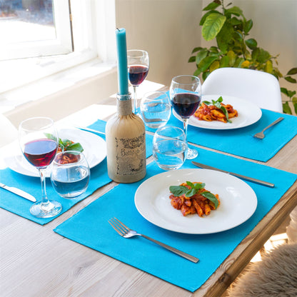 45cm x 34.5cm Ribbed Cotton Placemats - Pack of Six