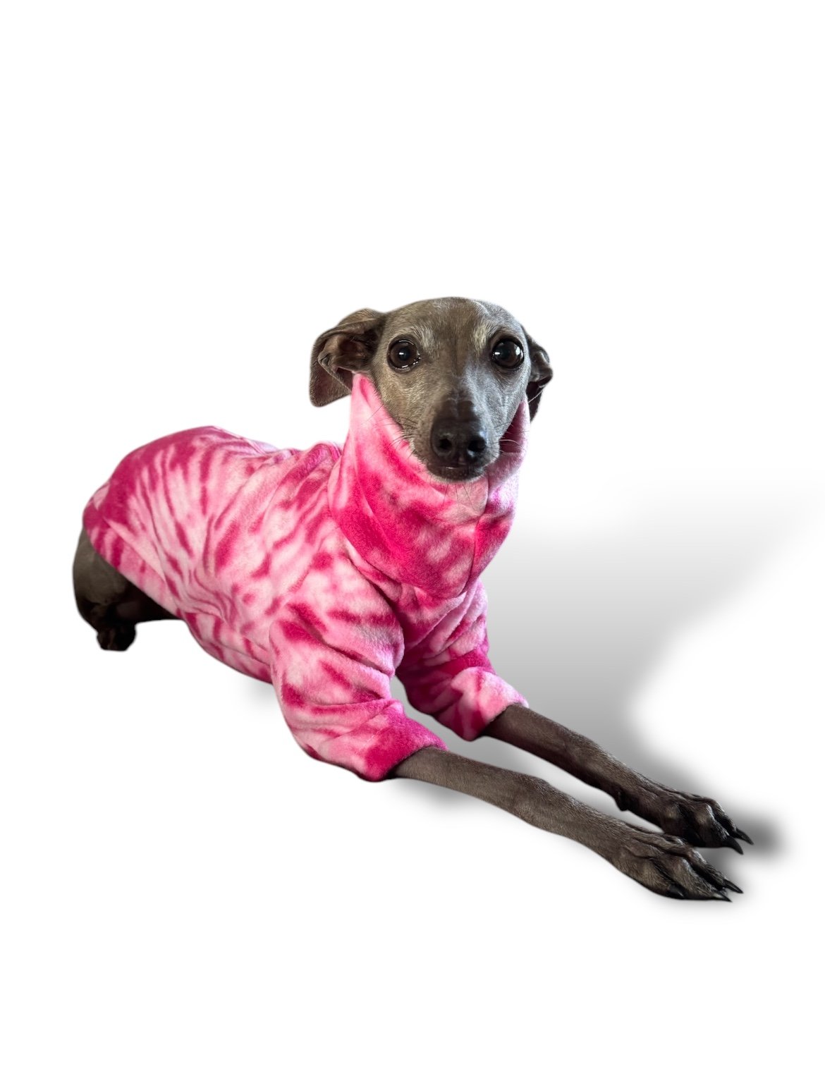 Fleece Jumper - Pink Tie Dye