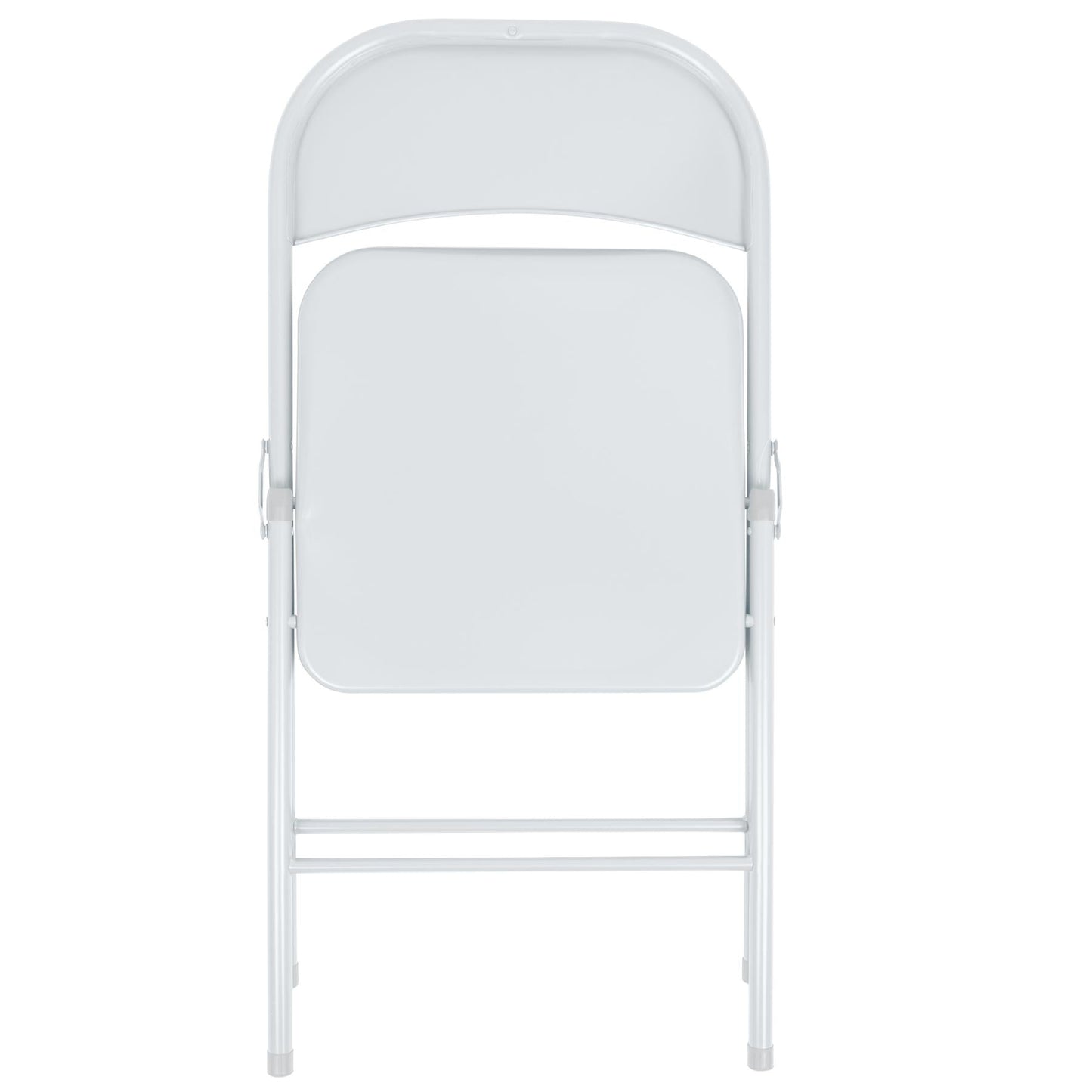 Matt White Metal Folding Chair