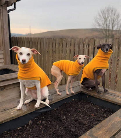 Open-Leg Fleece Vest - Yellow