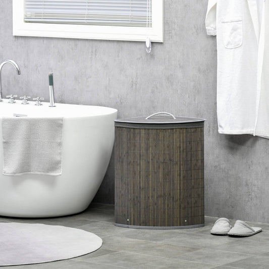 Bamboo Laundry Basket With Lid