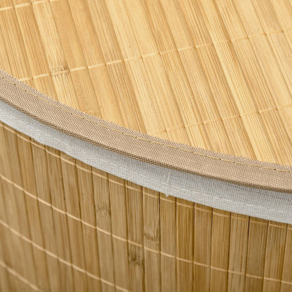 Bamboo Laundry Basket With Lid