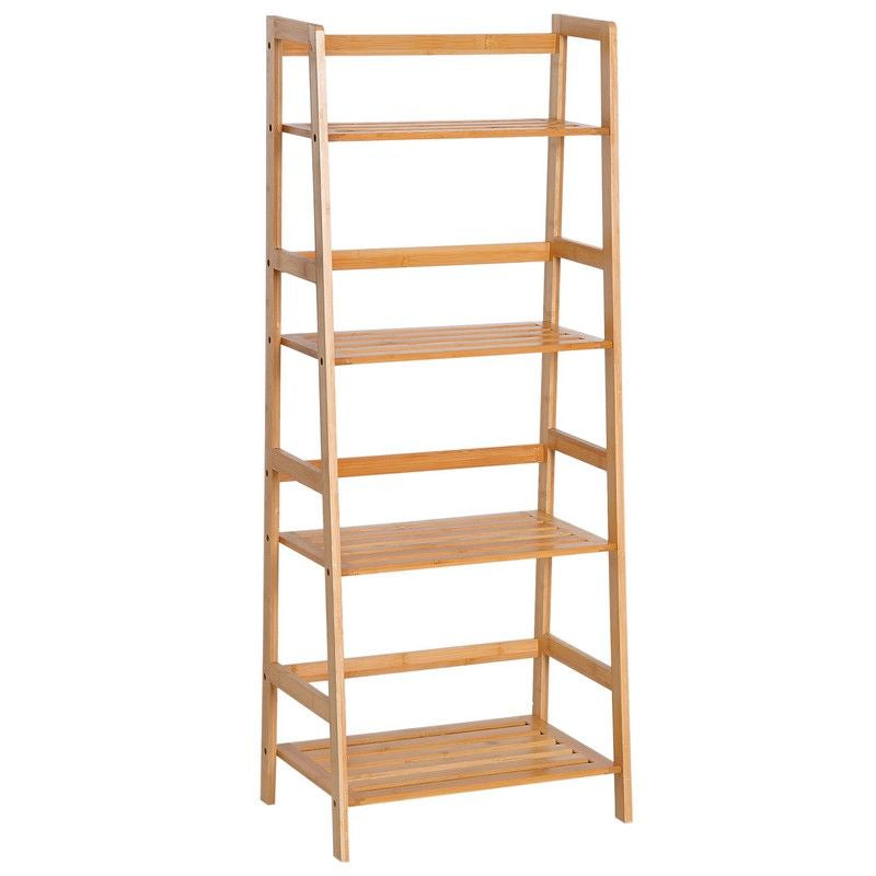 Four-Tier Bamboo Shelving Unit