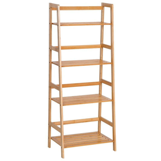 Four-Tier Bamboo Shelving Unit