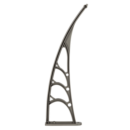 HT-100 x 80 Household Application Door & Window Rain Cover Eaves Canopy White & Gray Bracket