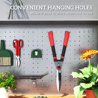 Outsunny Garden Shears, 63.5 cm Hedge Shears with Razor-Sharp Blades