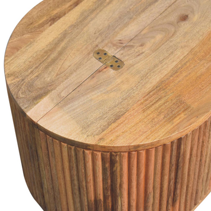 Artisan Furniture Solid Wood Soba Ball Lid-up Coffee Table